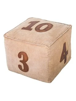 Anticline Hocker In Beige - (L)45 X (B)45 X (H)38 Cm