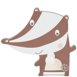 Bieco Spielwaren Kindergarderobe Dachs In Grau