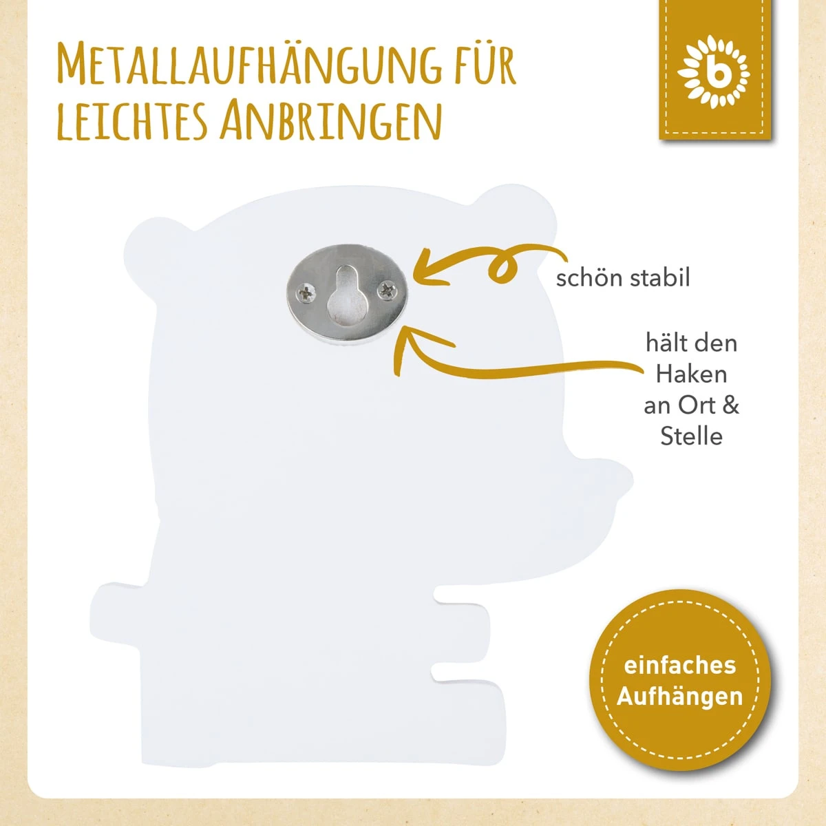 Bieco Spielwaren Kindergarderobe Panda In Weiß - Image 14