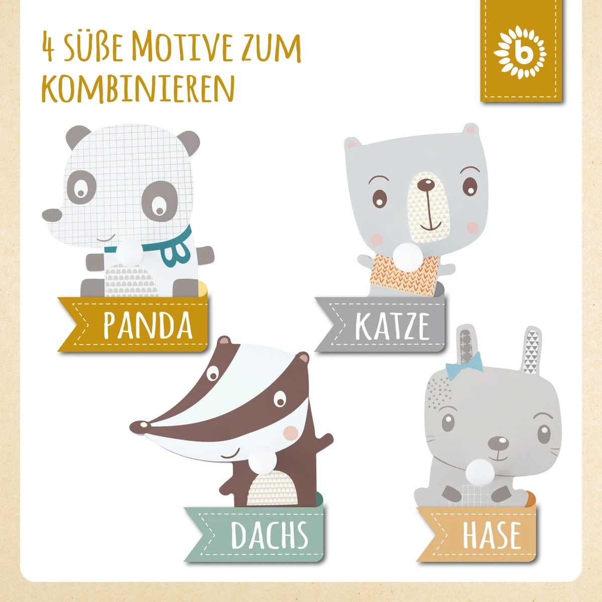 Bieco Spielwaren Kindergarderobe Panda In Weiß - Image 16