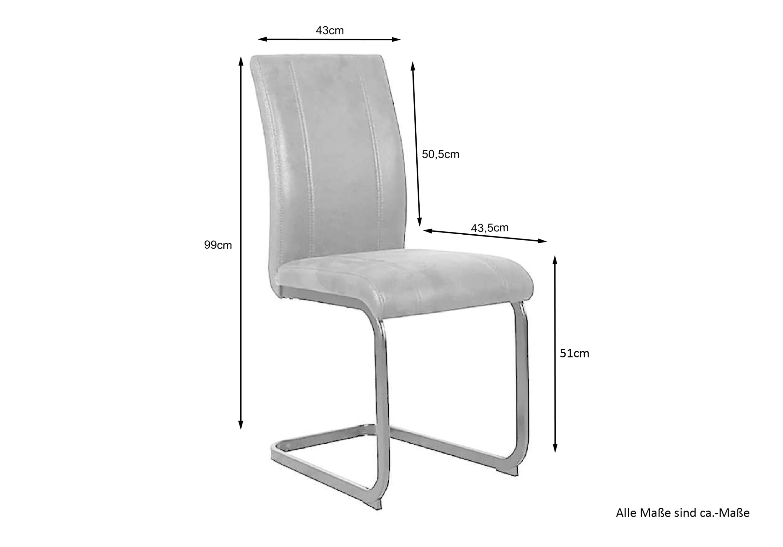 ByLiving 2er-Set: Esszimmerstuhl Malu In Schwarz - 43 (B) X 56 (L) X 99 (H) Cm 6 ByLiving 2er-Set: Esszimmerstuhl Malu In Schwarz - 43 (B) X 56 (L) X 99 (H) Cm – Bild 4