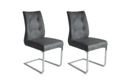 ByLiving 2er-Set: Esszimmerstuhl Marlen-XXL In Anthrazit - 47 (B) X 62 (L) X 95,9 (H) Cm