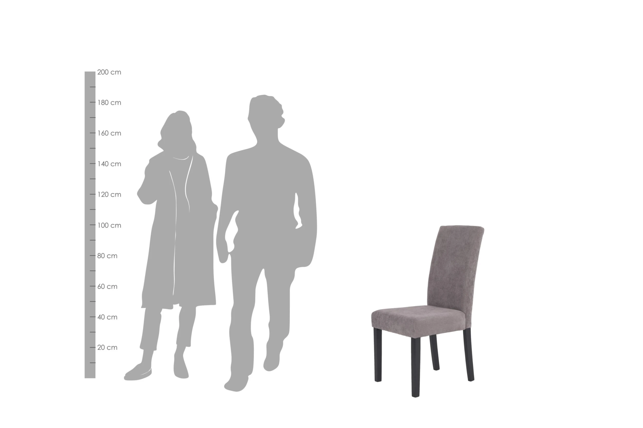 ByLiving 2er-Set: Esszimmerstuhl Silvio In Grau - 47 (B) X 60 (L) X 100 (H) Cm - Image 7