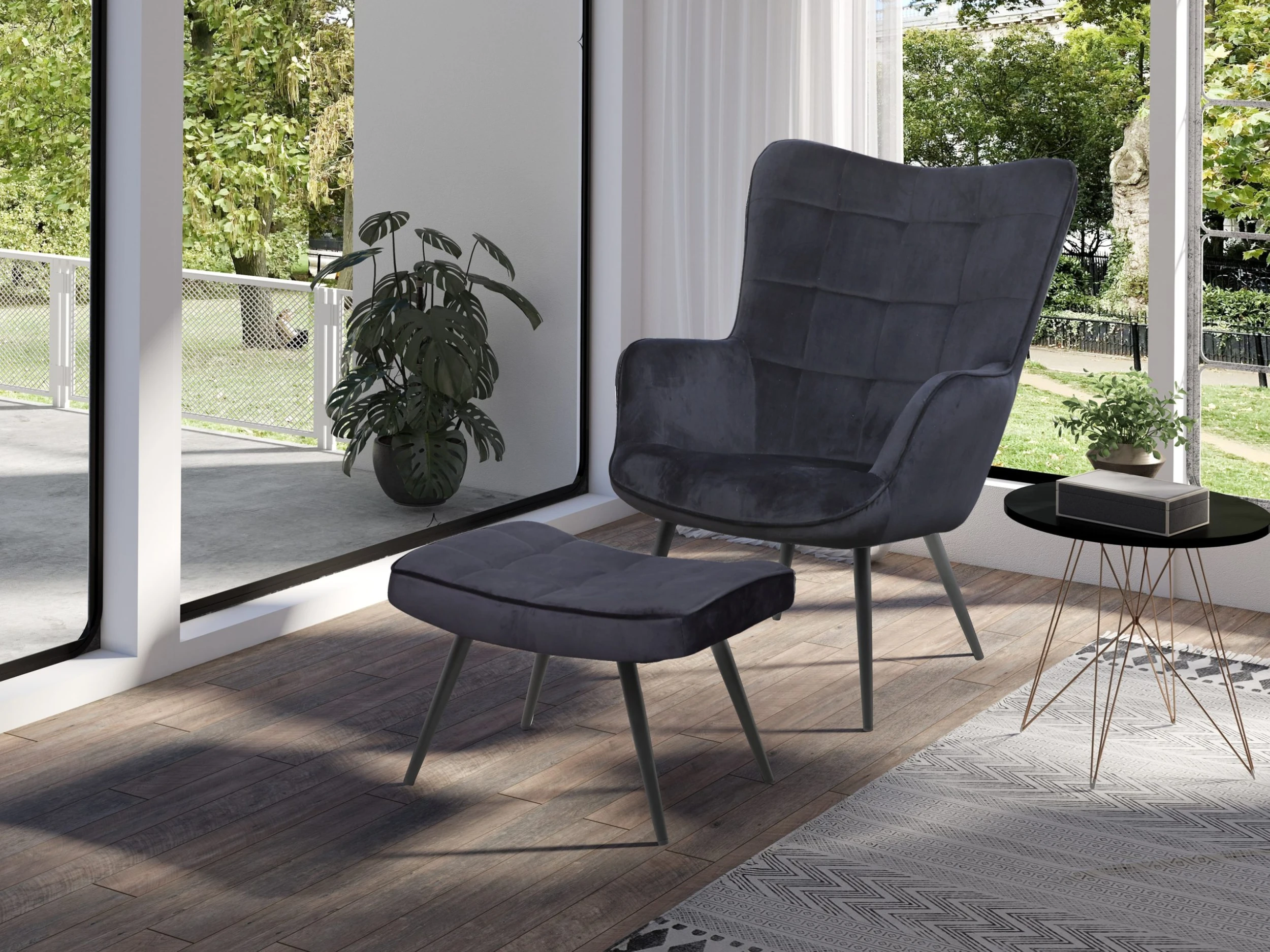 ByLiving Sessel UTA In Schwarz - Image 6