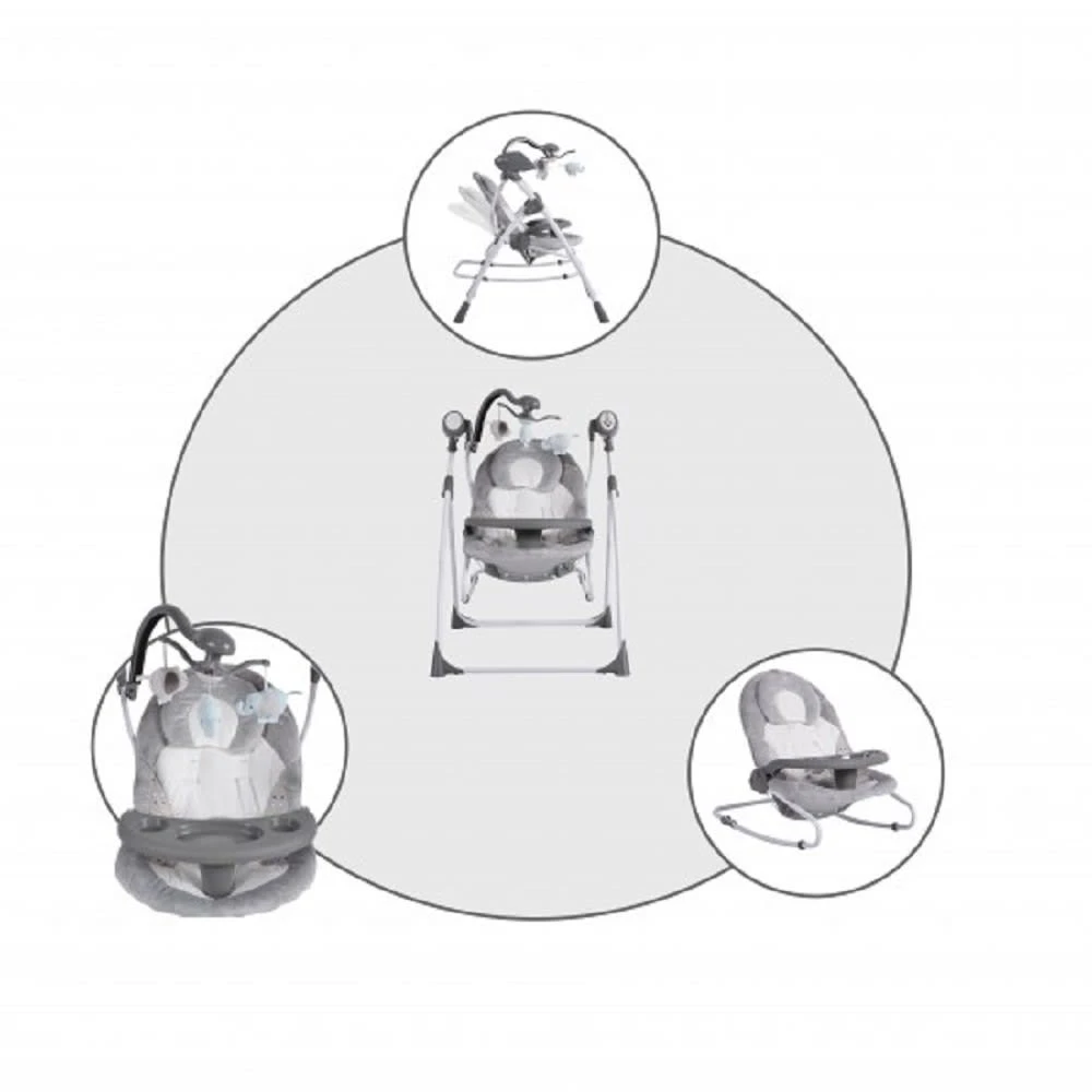 Cangaroo Babywippe Swing Star In Grau - Image 3