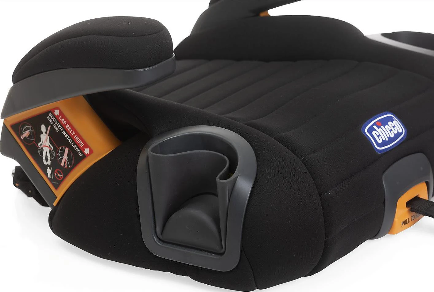 CHICCO Sitzerhöhung Gofit Plus Mit Latch System Und Becherhaltern, Schwarz - Image 5