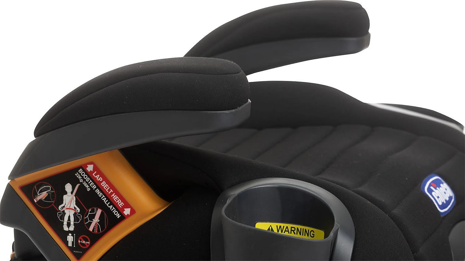 CHICCO Sitzerhöhung Gofit Plus Mit Latch System Und Becherhaltern, Schwarz - Image 6