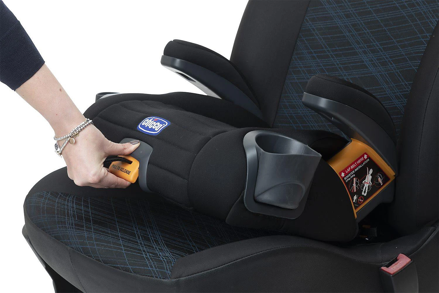 CHICCO Sitzerhöhung Gofit Plus Mit Latch System Und Becherhaltern, Schwarz - Image 8