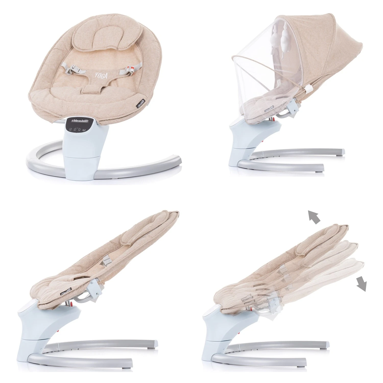 Chipolino Elektrische Babywippe Yoga In Natur - Image 4