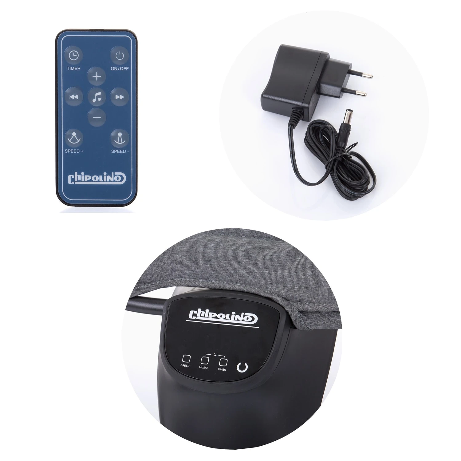 Chipolino Elektrische Babywippe Yoga In Natur - Image 5