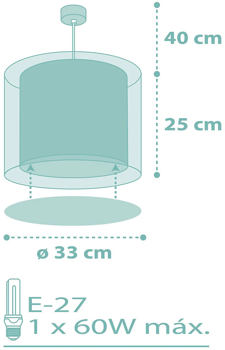 Dalber Hängelampe Dots, Grün - Image 3