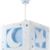 Dalber Hängelampe Mond & Sterne, Blau/weiß, A