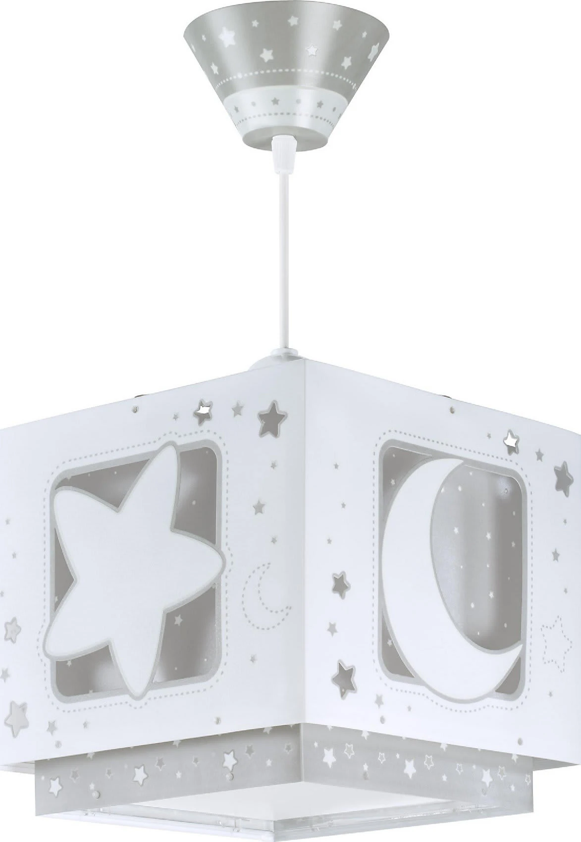 Dalber Hängelampe Mond & Sterne Grau/weiß, A - Image 2