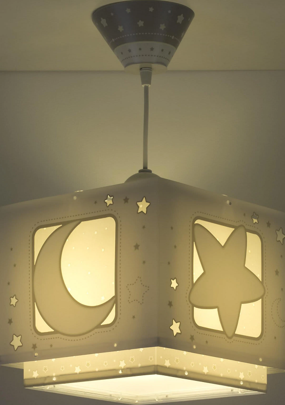 Dalber Hängelampe Mond & Sterne Grau/weiß, A - Image 3