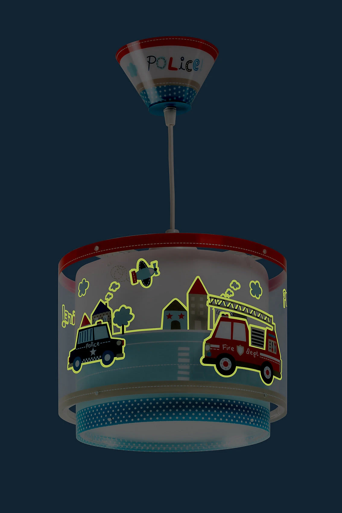 Dalber Hängelampe Polizei Und Feuerwehr, Blau - Image 4