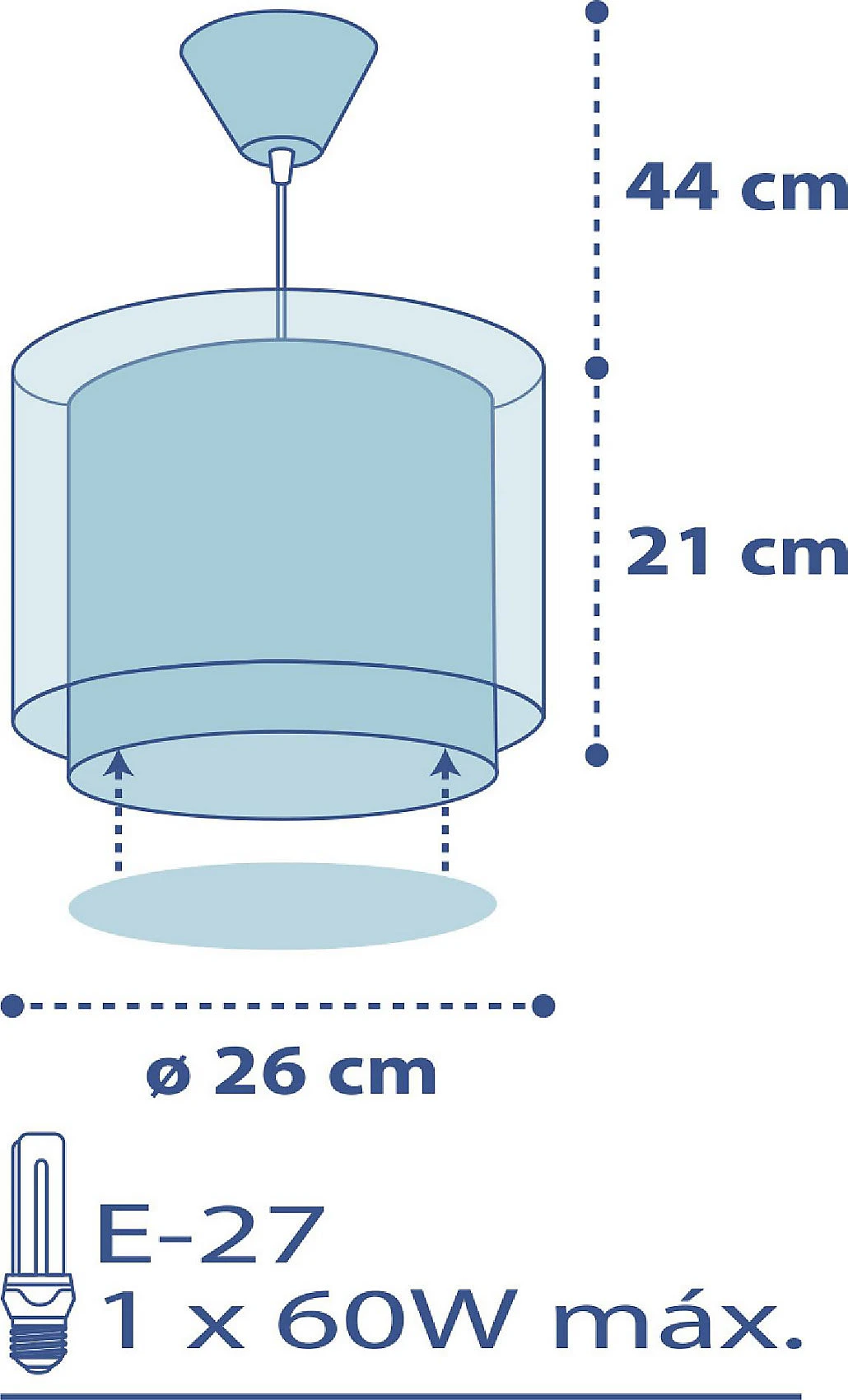 Dalber Hängelampe Polizei Und Feuerwehr, Blau - Image 5