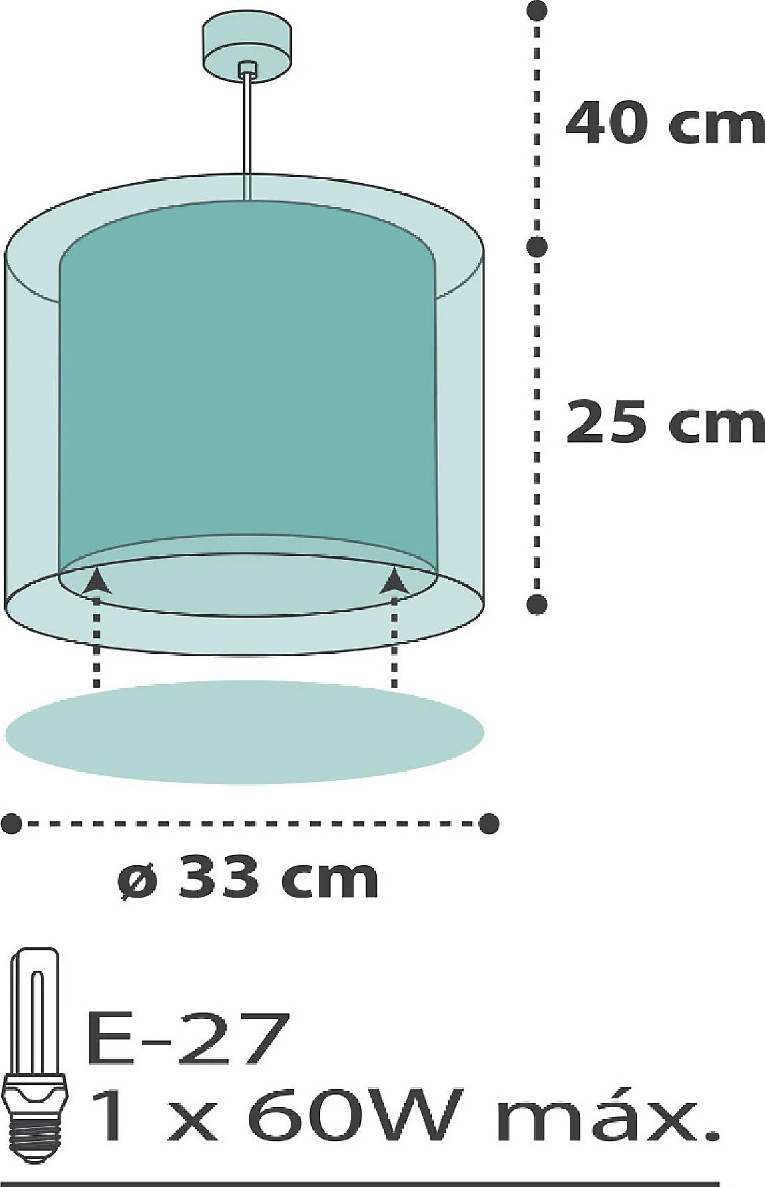 Dalber Hängelampe Wolken, Mint - Image 3