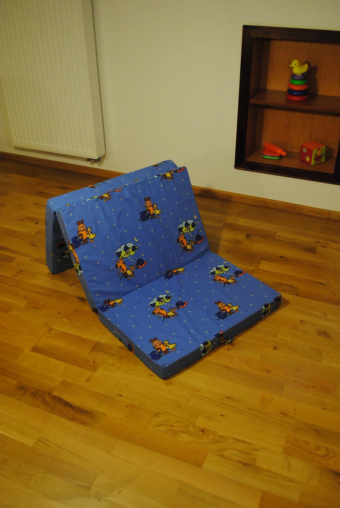 DIE MAUS - Kinderklappmatratze, 60 X 120 X 6cm, Mit Tragegriff & Klettversc... - Image 4