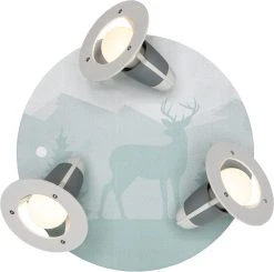Elobra Deckenleuchte 3er Spot Rondell Scandi, Wald