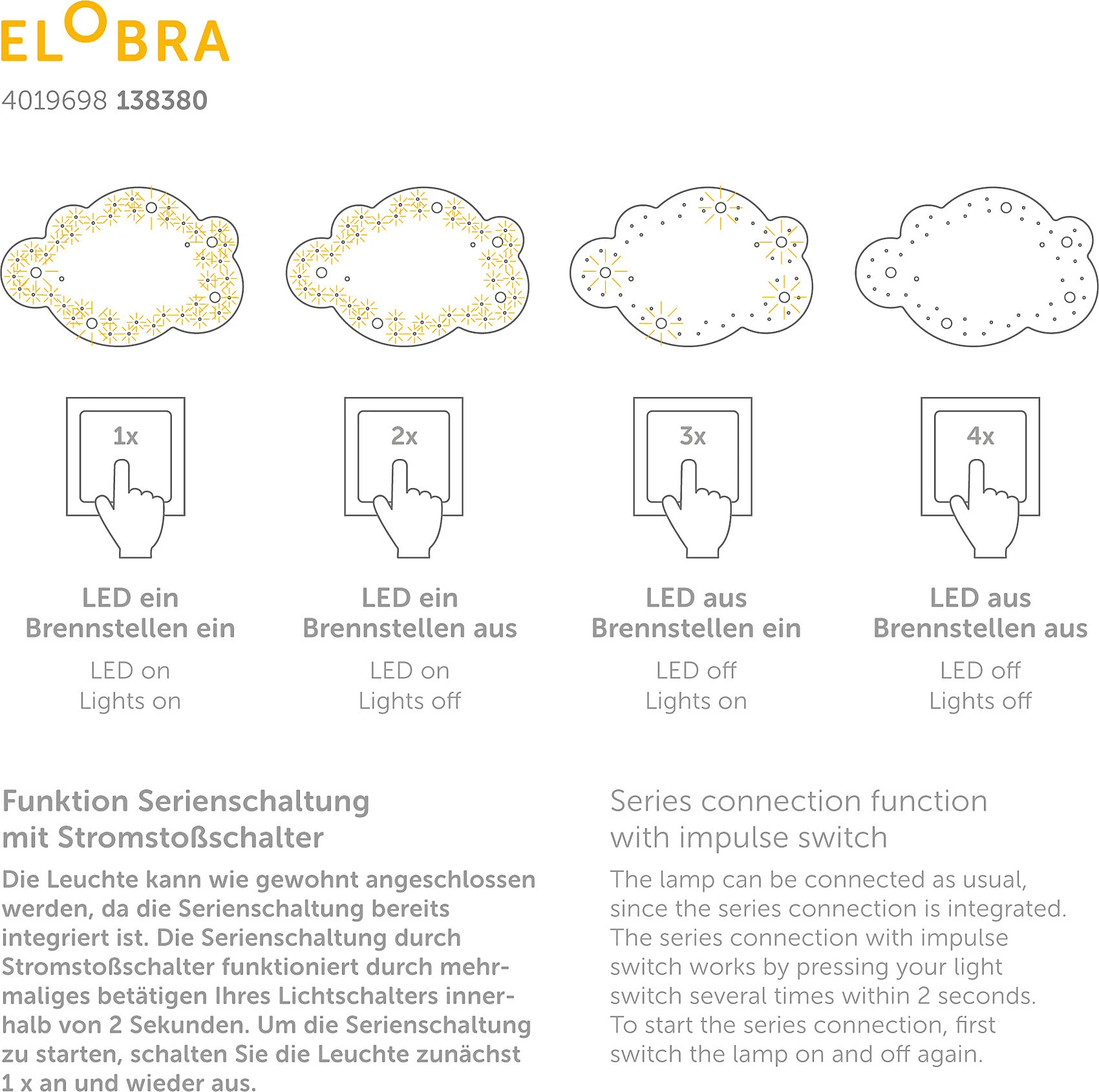 Elobra Deckenleuchte Bildwolke Little Astronauts "Space Mission" - Image 3