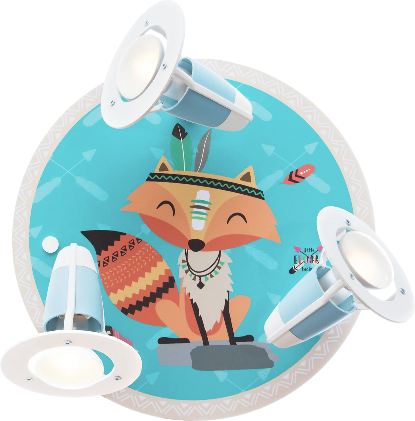 Elobra Deckenleuchte Rondell Little Indians "Fuchs Filip"