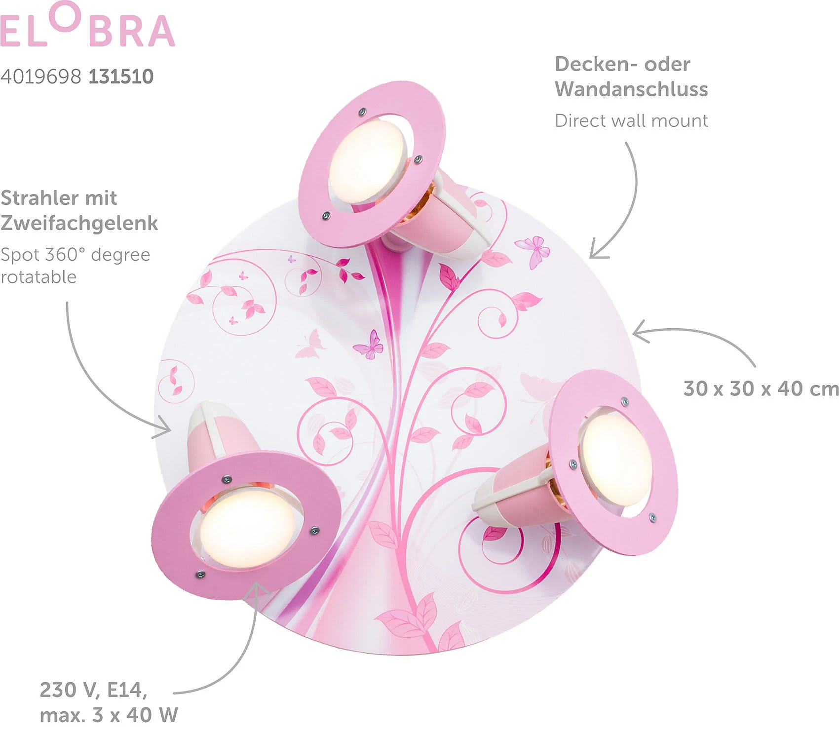 Elobra Deckenleuchte Rondell Phantasie - Image 4