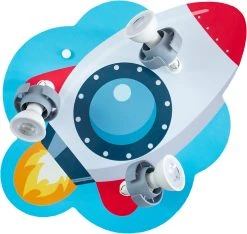 Elobra Deckenleuchte Rondell Rakete