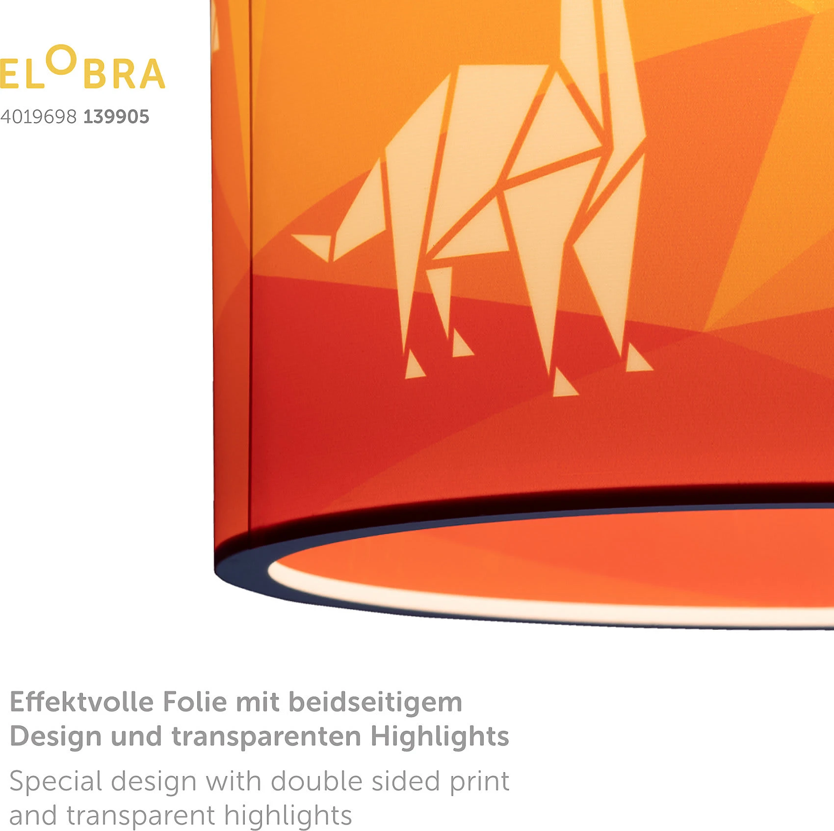 Elobra HĂ€ngeleuchte "Dinopoly", Orange - Image 4