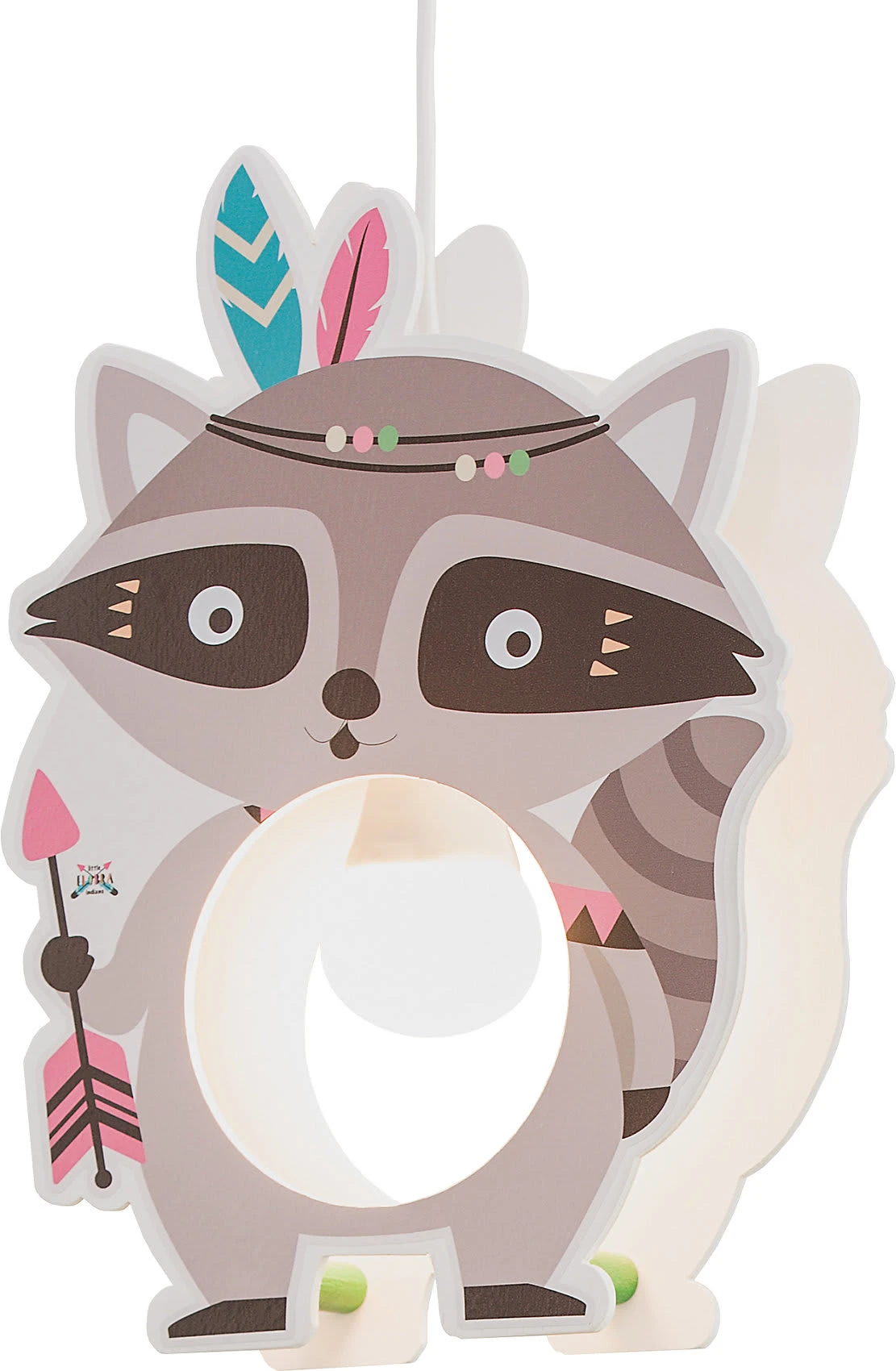 Elobra Pendelleuchte Little Indians "WaschbÀr Oskar"