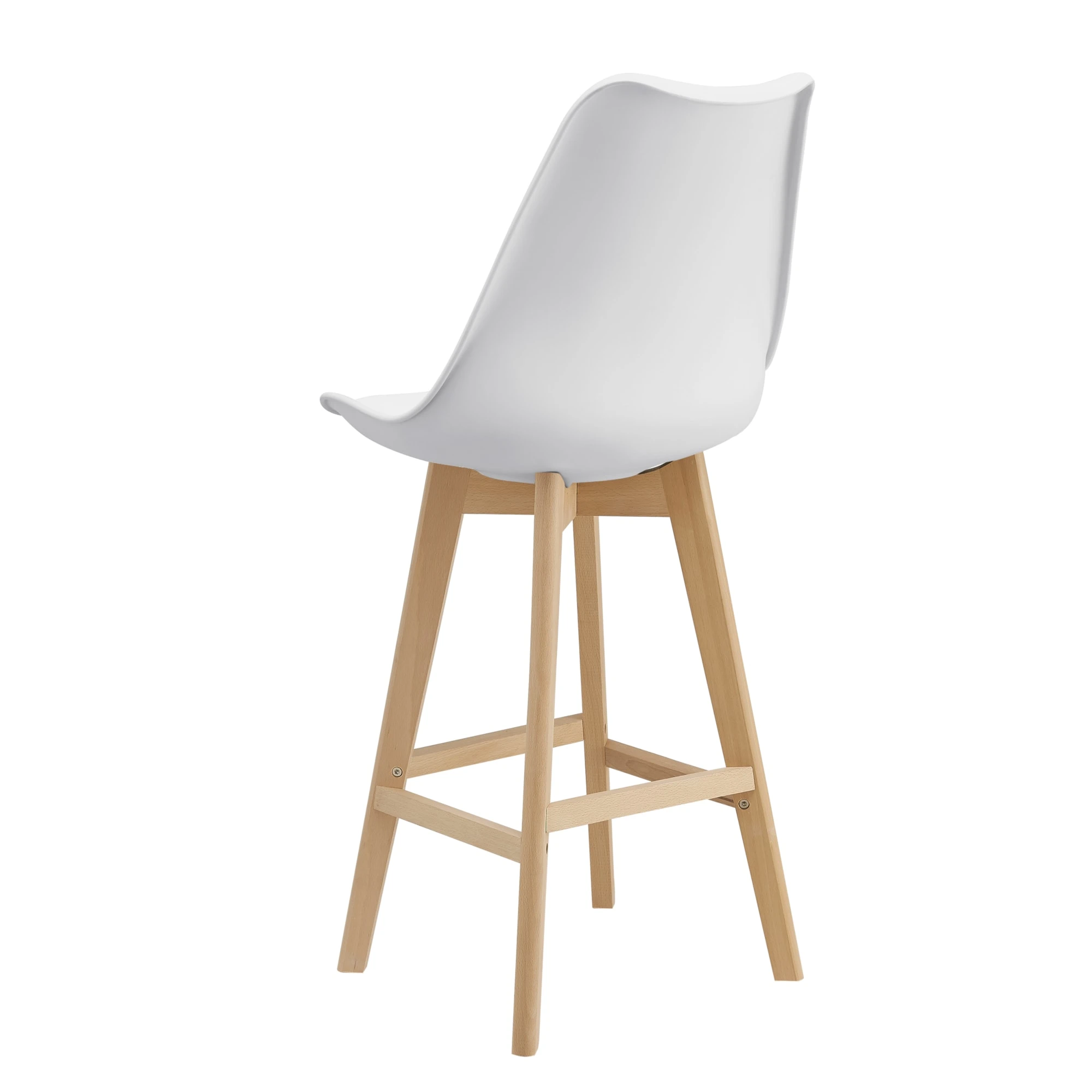 En.casa 2er-Set Barhocker Lublin In Weiß (H)105cm (B)48cm (T)58cm - Image 5