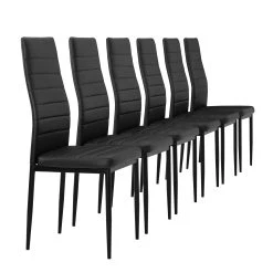 En.casa Esszimmerstuhl Lidköping 6er-Set In Schwarz (H)96cm (B)43cm (T)52cm