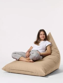 Evila Sitzsack In Beige - (B)90 X (H)35 X (T)145 Cm