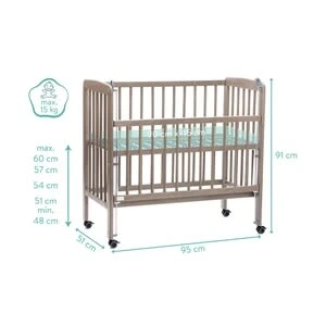 Fillikid Beistellbett Nino 90x45 Cm In Grau - Image 9