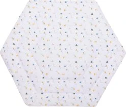 Fillikid Laufstalleinlage 6-eck, 125 Cm Durchmesser, Village White