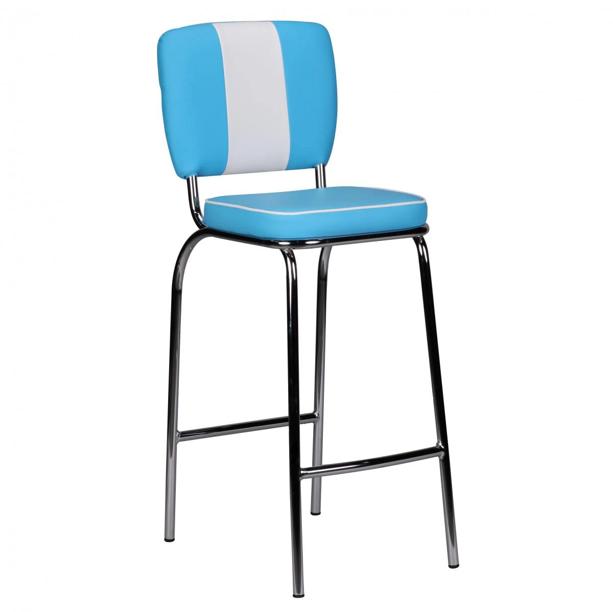 FineBuy Barstuhl "SV44886" In Blau 4 FineBuy Barstuhl "SV44886" In Blau – Bild 2