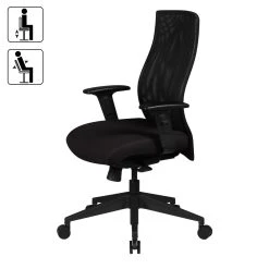 FineBuy Bürostuhl "FB41693" In Schwarz / 11 FineBuy Bürostuhl "FB41693" In Schwarz / -VCM-Shop finebuy burostuhl fb41693 in schwarz 2