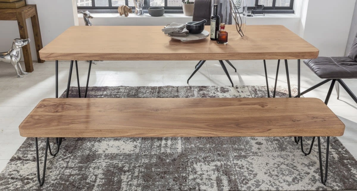 FineBuy SitzbÀnk "SV43492" In Braun / 120 X 40 Cm - Image 5