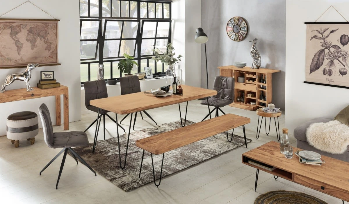 FineBuy SitzbÀnk "SV43492" In Braun / 120 X 40 Cm - Image 7