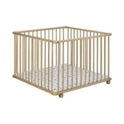 Geuther Laufgitter Belami Plus Höhenverstellbar 97x97 Cm In Natur