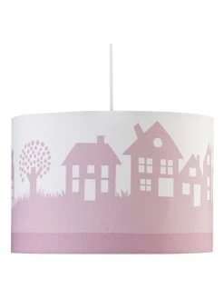 HAPPY STYLE Hängeleuchte "Haus" In Weiß/ Rosa - Ø 30 Cm