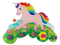 Hess Holzspielzeug Garderobe "Einhorn" In Bunt