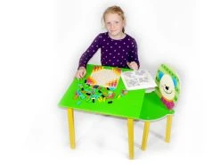 Hess Holzspielzeug Kindertisch "Hellgrün" In Bunt