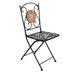 HomeLiving Metall-Klappstuhl "Mosaik" 480x900 In Bunt