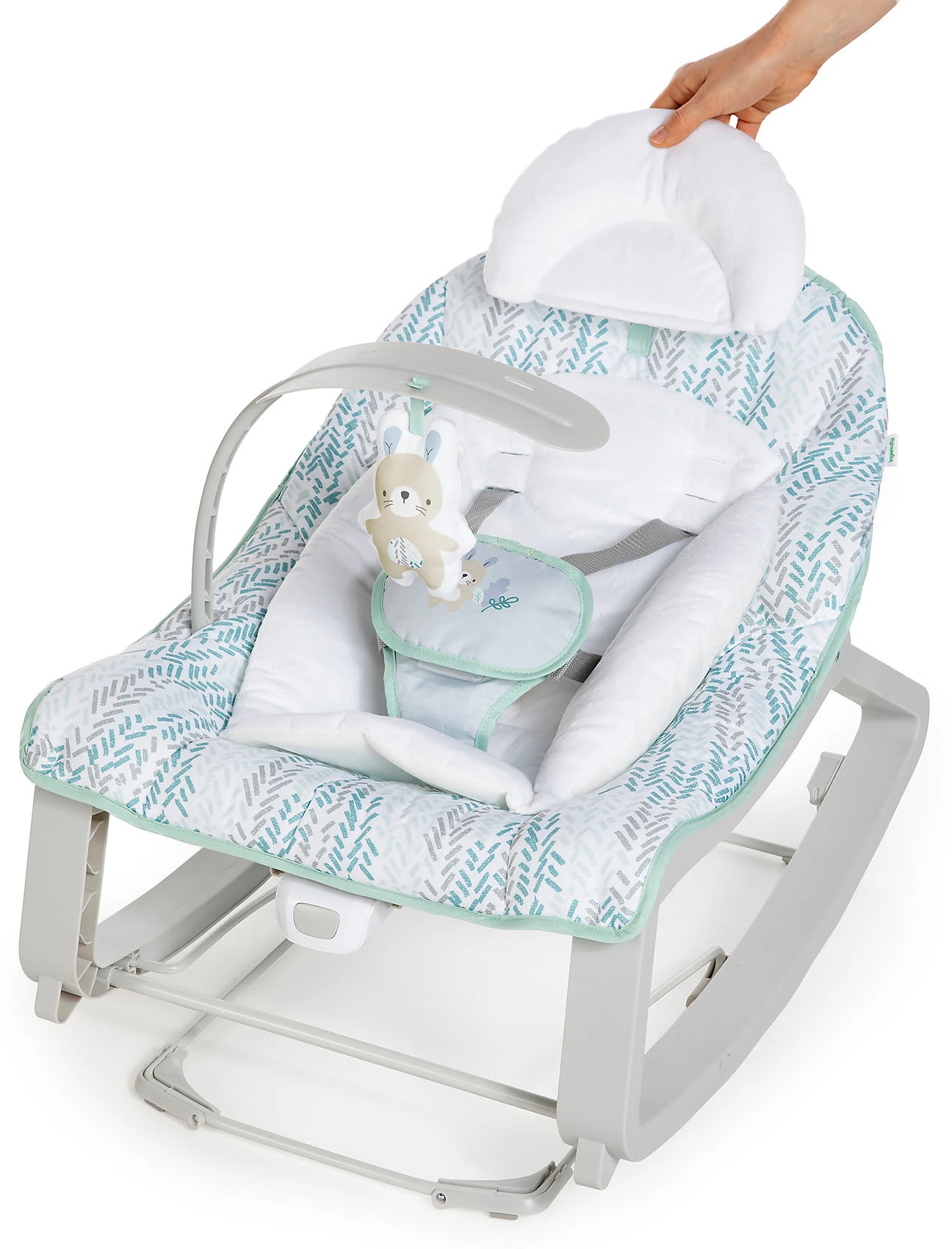 Ingenuity Babywippe Keep Cozy 3-in-1 Grow With Me, Spruce - Image 6