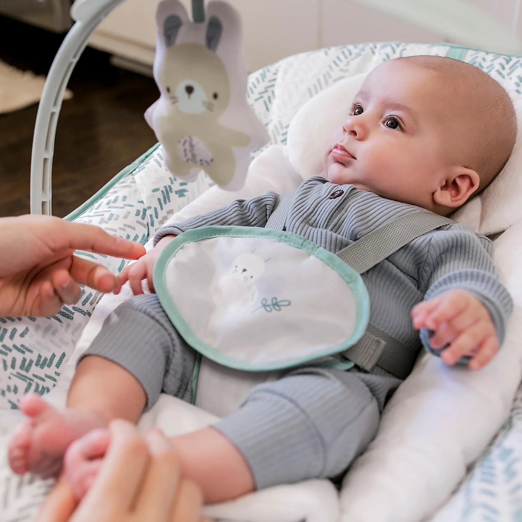 Ingenuity Babywippe Keep Cozy 3-in-1 Grow With Me, Spruce - Image 7