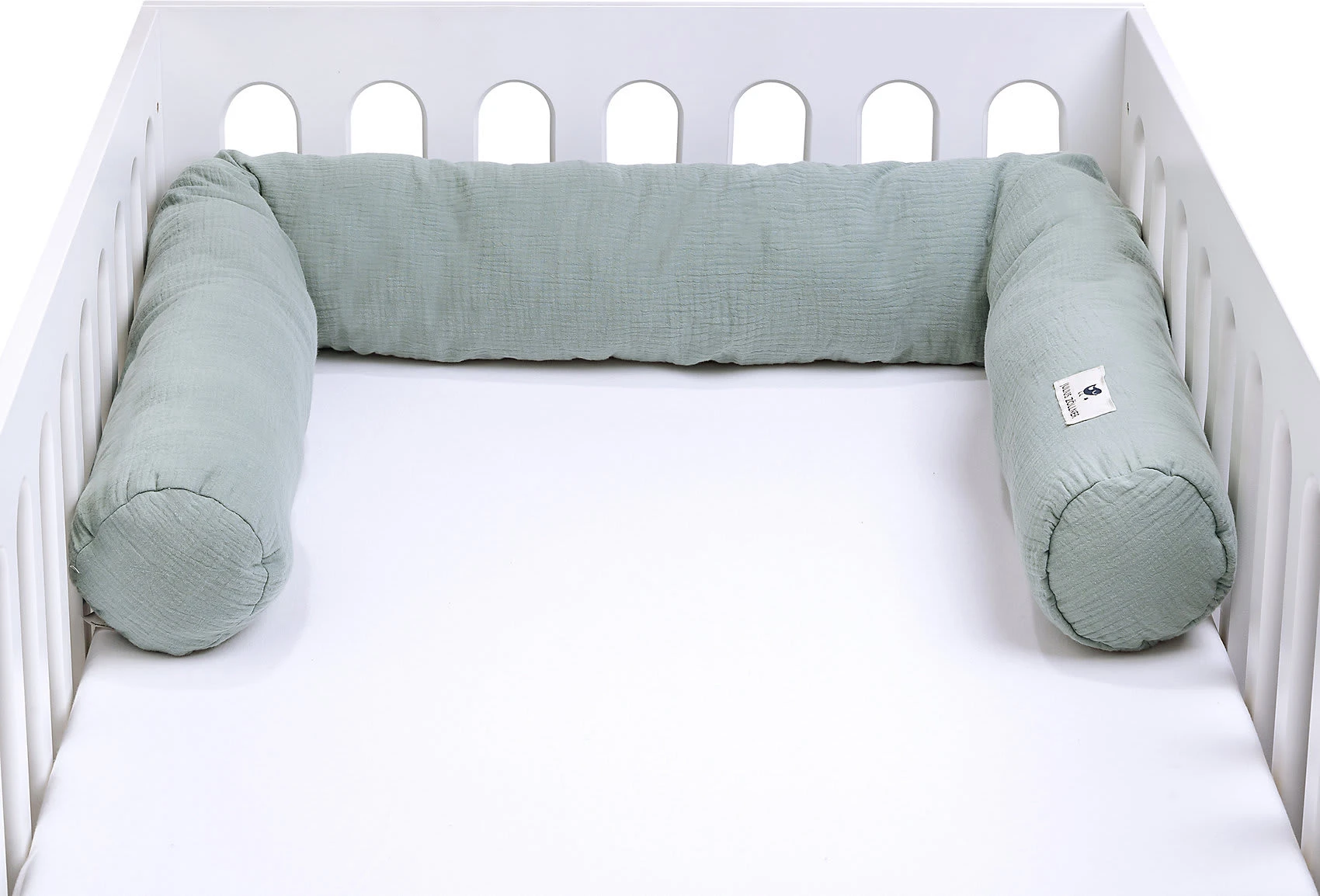 Julius Zöllner Nestchenschlange Musselin, Grün - 180 Cm - Image 2