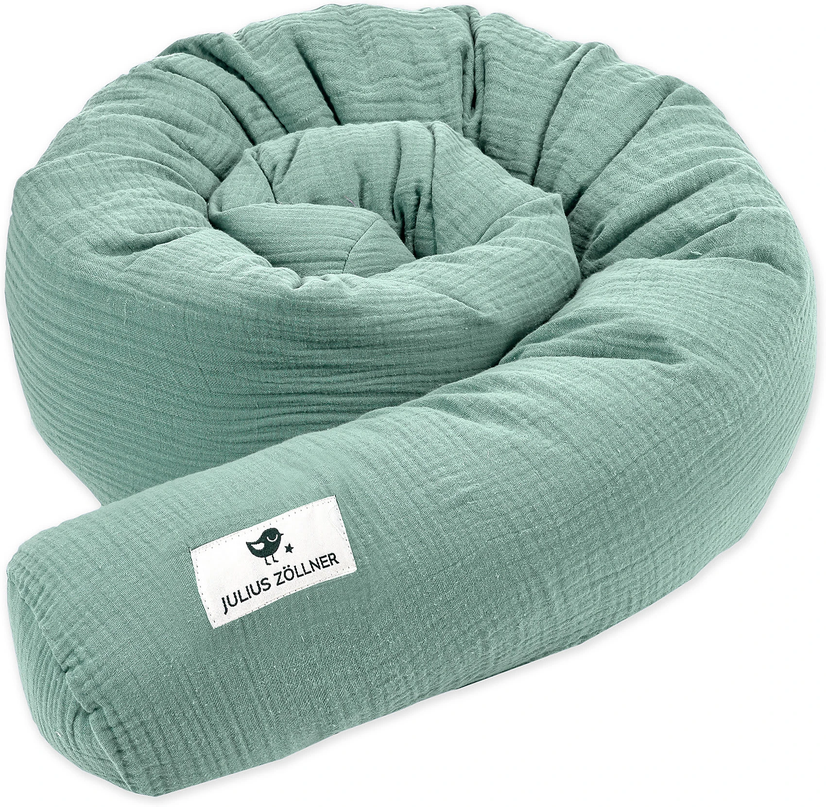 Julius Zöllner Nestchenschlange Musselin, Grün - 180 Cm