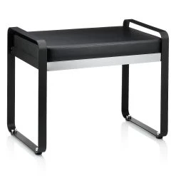 Kela Sitzhocker Sirius In Verchromt, L 64 Cm X B 39 Cm X H 50 Cm