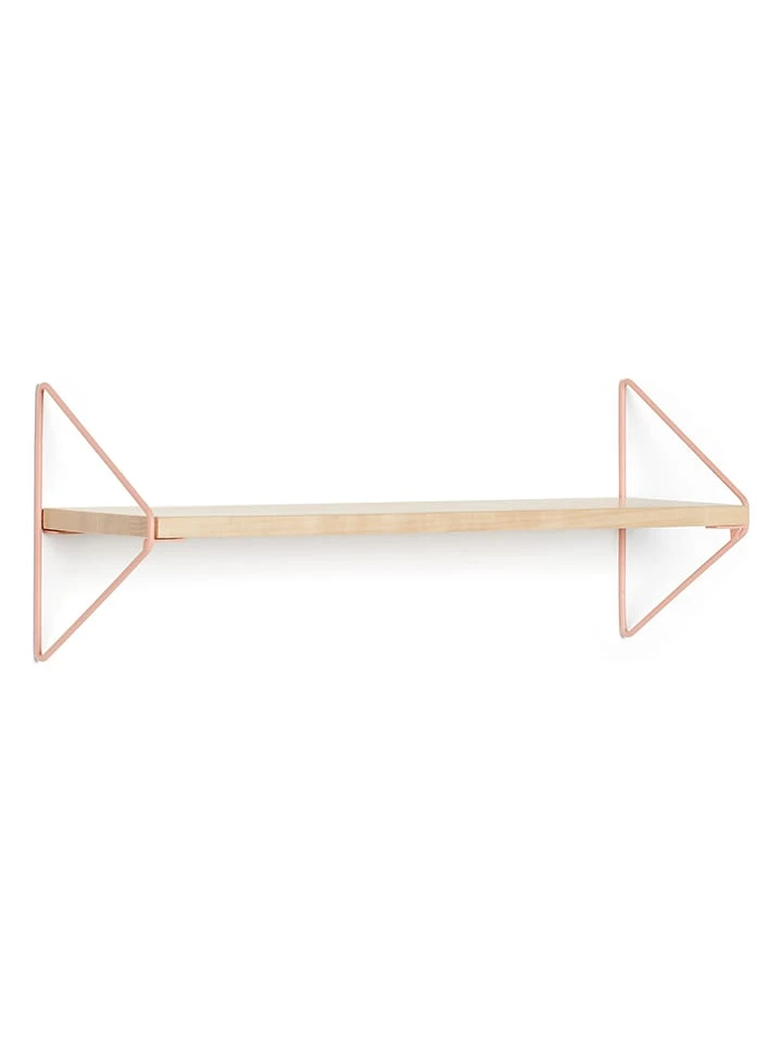 Kid´s CONCEPT Wandregal In Natur/ Aprikot - (L)50 X (B)15 Cm