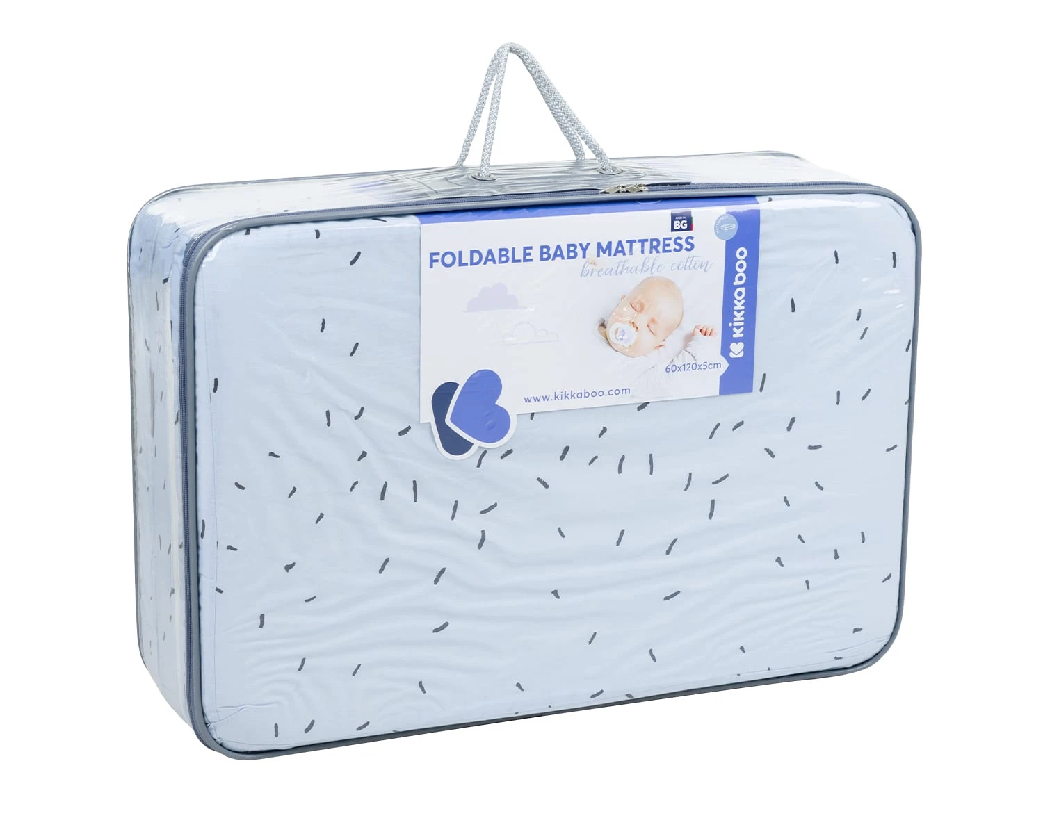 Kikkaboo Babybett-Faltmatratze Bear In Blau 5 Kikkaboo Babybett-Faltmatratze Bear In Blau – Bild 3